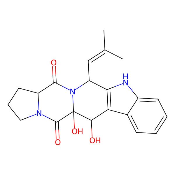 2D Structure of Cyclotryprostatin C