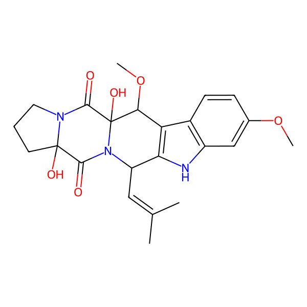 2D Structure of Cyclotryprostatin F