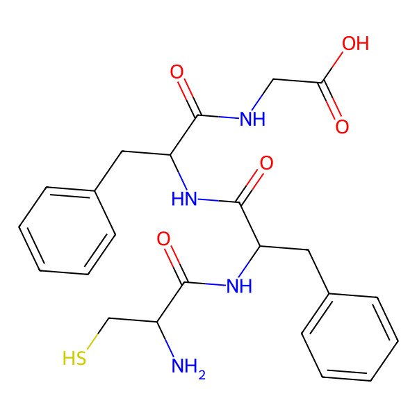 2D Structure of Cys-Phe-Phe-Gly