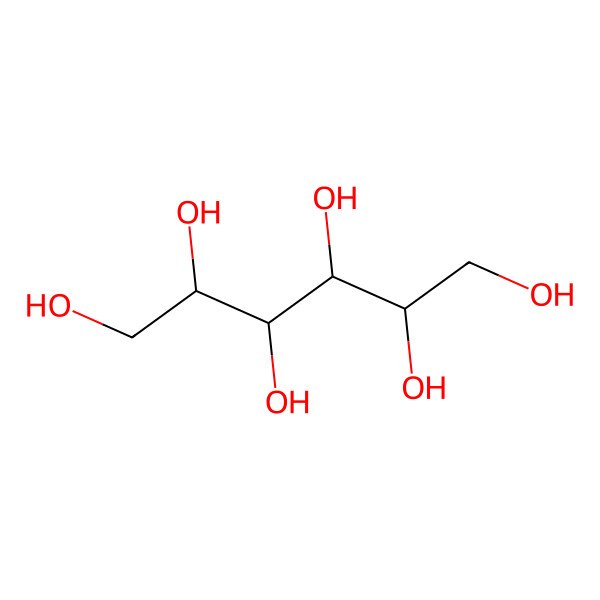 2D Structure of D-(1-(13)C)glucitol