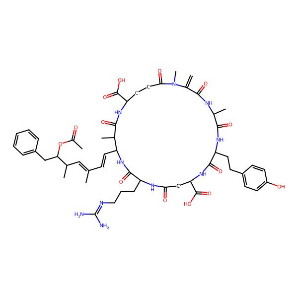 2D Structure of (D-Asp3,ADMAdda5)MC-HtyR