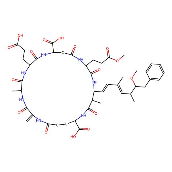 2D Structure of [D-Asp3,Dha7]MC-EE(OMe)