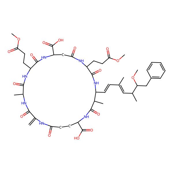 2D Structure of (D-Asp3,Dha7)MC-E(OMe)E(OMe)