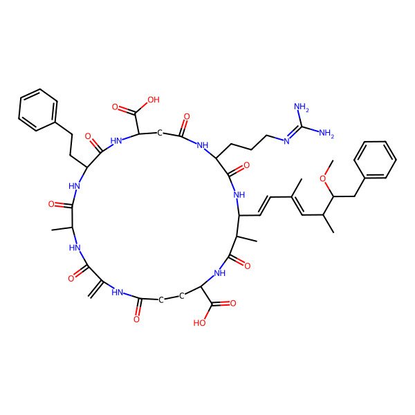 2D Structure of [D-Asp3,Dha7]MC-HphR
