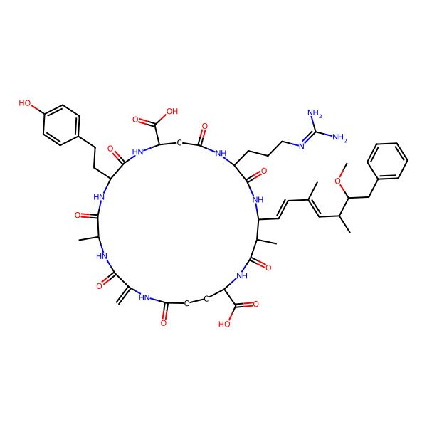 2D Structure of (D-Asp3,Dha7)MC-HtyR