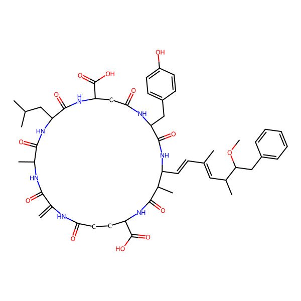 2D Structure of (D-Asp3,Dha7)MC-LY