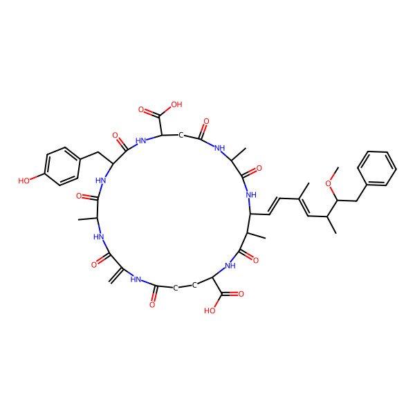 2D Structure of [D-Asp(3),Dha7]MC-YA