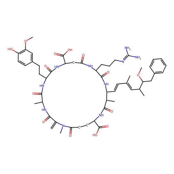 2D Structure of [D-Asp3]MC-Hty(OMe)R