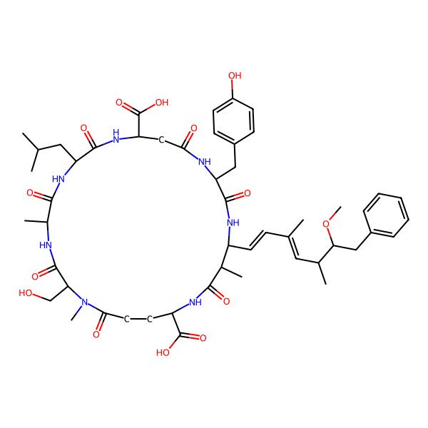2D Structure of [D-AspA(3),Mser7]MC-LY