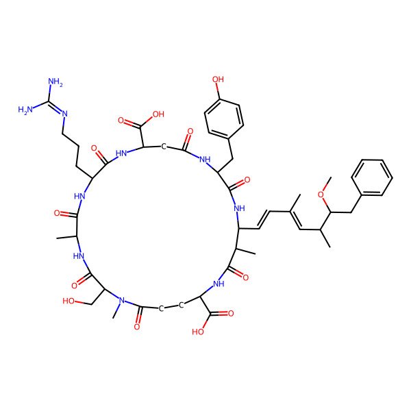 2D Structure of [D-AspA(3),Mser7]MC-RY