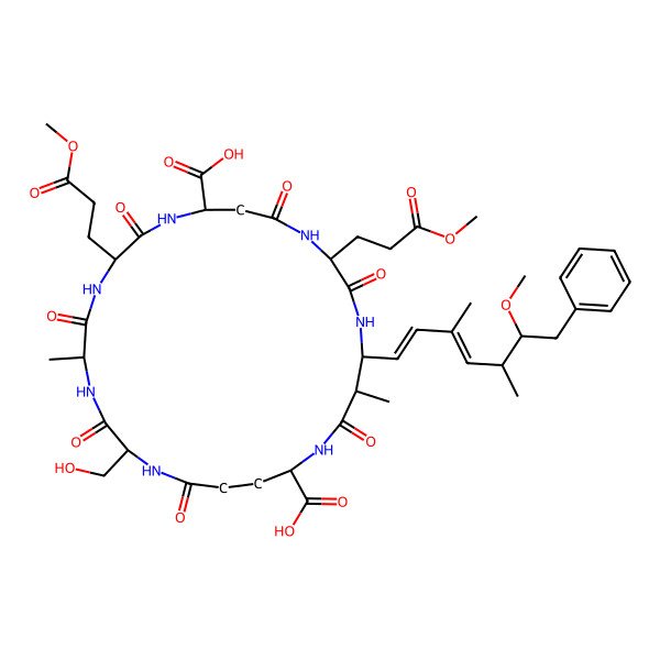 2D Structure of [D-Asp3,Ser7]MC-E(OMe)E(OMe)