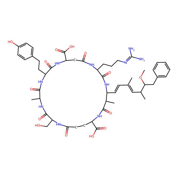 2D Structure of [D-Asp3,Ser7]MC-HtyR