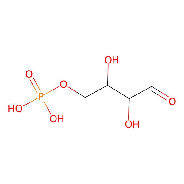 2D Structure of Erythrose, 4-phosphate