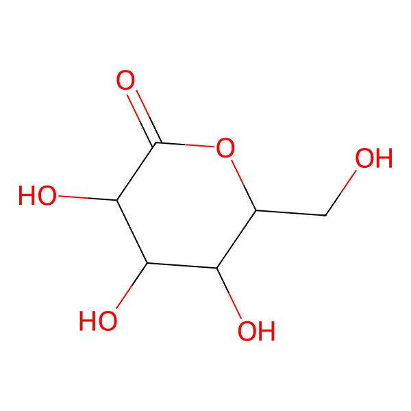 2D Structure of D-Gluconic acid, delta-lactone