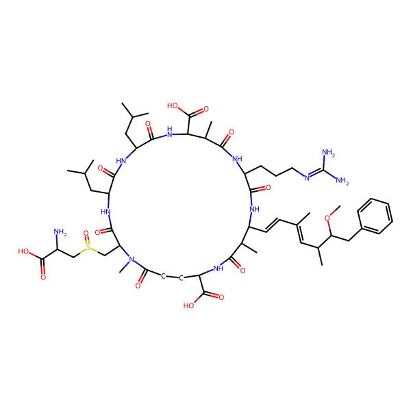 2D Structure of (D-Leu1,Mdha-Cys(O)7)MC-LR