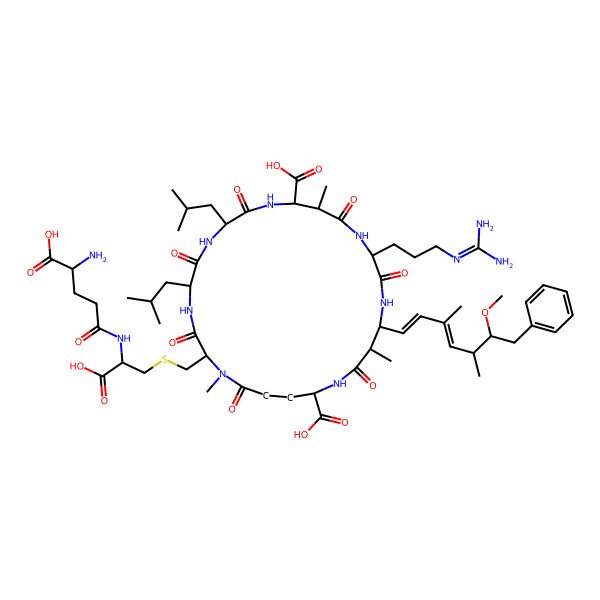 2D Structure of [D-Leu1,Mdha-GluCys7]MC-LR
