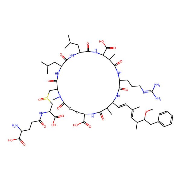 2D Structure of (D-Leu1,Mdha-GluCys(O)7)MC-LR