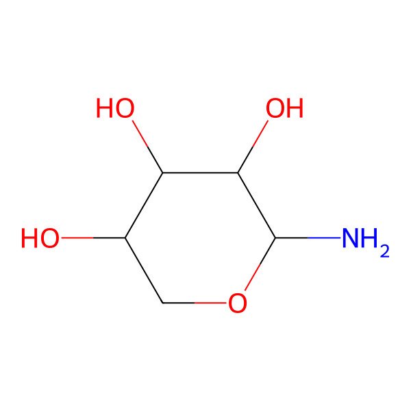 2D Structure of D-Lyxopyranosylamine 2D Structure of D-Lyxopyranosylamine