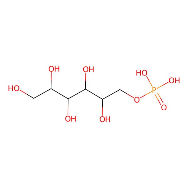 2D Structure of D-Mannitol 1-phosphate