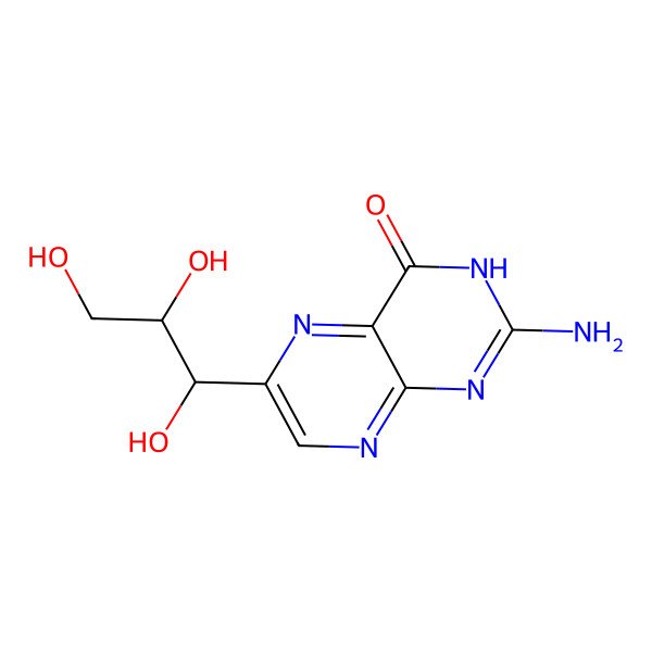 2D Structure of D-(+)-Neopterin