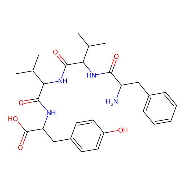 2D Structure of D-Phe-L-Val-D-Val-L-Tyr