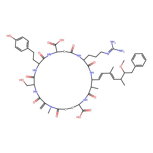 2D Structure of [D-Ser1,D-Asp3]MC-HtyR