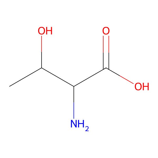 2D Structure of D-Threonine