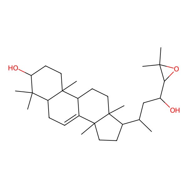 2D Structure of (3S,5R,9S,10R,13S,14S,17S)-17-[(2S,4R)-4-[(2S)-3,3-dimethyloxiran-2-yl]-4-hydroxybutan-2-yl]-4,4,10,13,14-pentamethyl-2,3,5,6,9,11,12,15,16,17-decahydro-1H-cyclopenta[a]phenanthren-3-ol