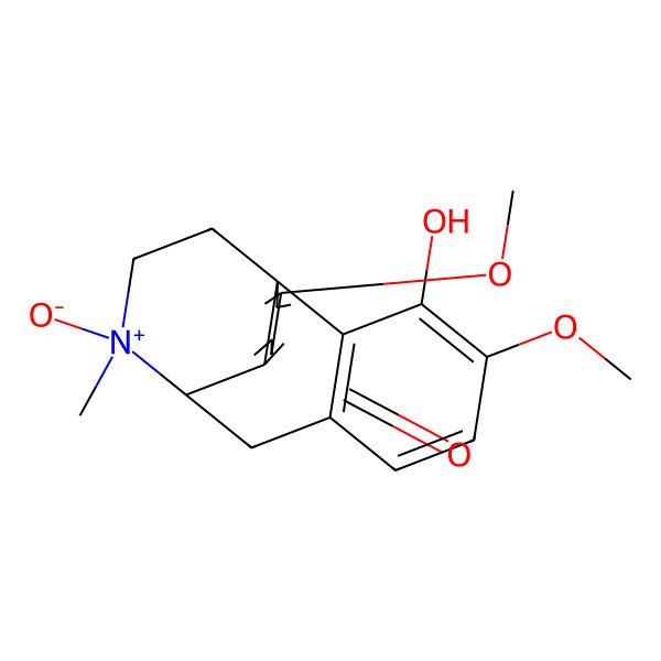 2D Structure of (1R,9S)-3-hydroxy-4,13-dimethoxy-17-methyl-17-oxido-17-azoniatetracyclo[7.5.3.01,10.02,7]heptadeca-2(7),3,5,10,13-pentaen-12-one