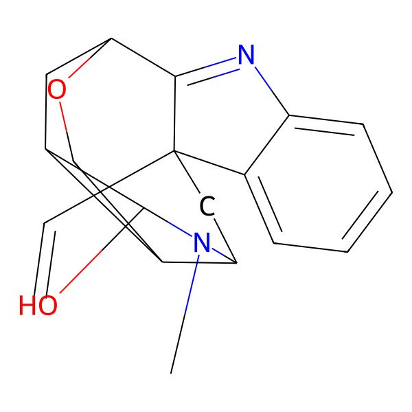 2D Structure of (10R,14R,16R,17S)-15-ethenyl-13-methyl-19-oxa-3,13-diazahexacyclo[14.3.1.02,10.04,9.010,15.012,17]icosa-2,4,6,8-tetraen-14-ol