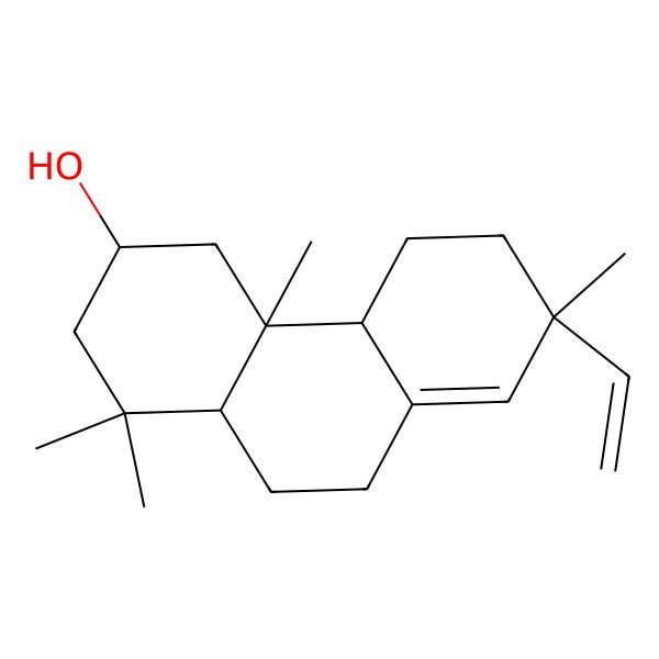 2D Structure of (3S,4aS,4bS,7S,10aS)-7-ethenyl-1,1,4a,7-tetramethyl-3,4,4b,5,6,9,10,10a-octahydro-2H-phenanthren-3-ol