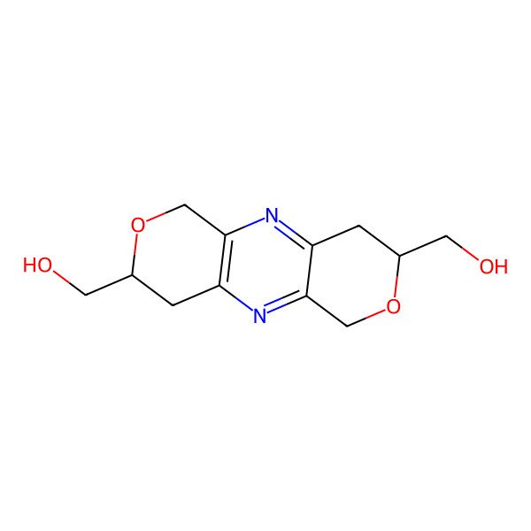 2D Structure of [(6S,13S)-13-(hydroxymethyl)-5,12-dioxa-2,9-diazatricyclo[8.4.0.03,8]tetradeca-1,3(8),9-trien-6-yl]methanol