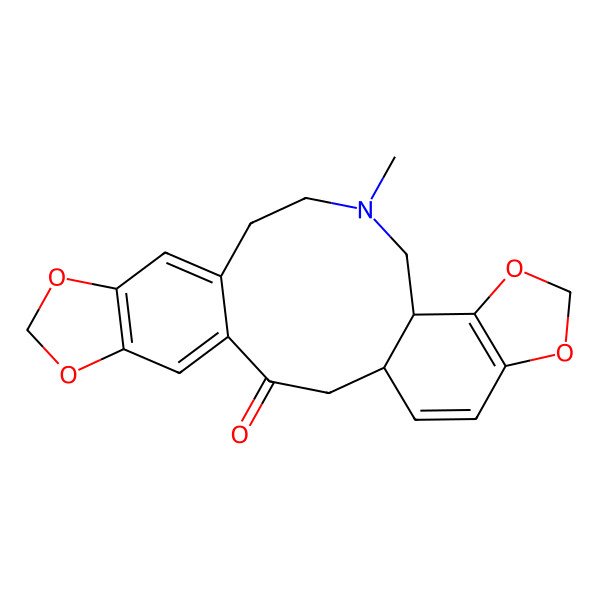 2D Structure of 15-Methyl-7,9,19,21-tetraoxa-15-azapentacyclo[15.7.0.04,12.06,10.018,22]tetracosa-4,6(10),11,18(22),23-pentaen-3-one