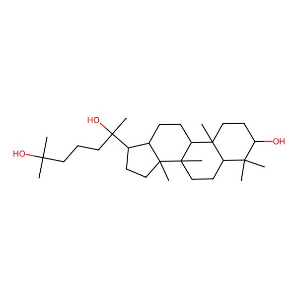 2D Structure of 2-(3-hydroxy-4,4,8,10,14-pentamethyl-2,3,5,6,7,9,11,12,13,15,16,17-dodecahydro-1H-cyclopenta[a]phenanthren-17-yl)-6-methylheptane-2,6-diol