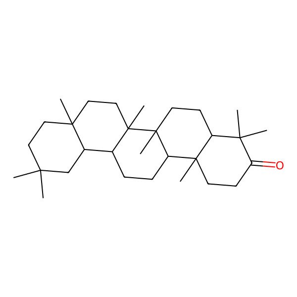 2D Structure of (6aR,6aR,6bR,8aR,14aR,14bR)-4,4,6a,6b,8a,11,11,14b-octamethyl-2,4a,5,6,6a,7,8,9,10,12,12a,13,14,14a-tetradecahydro-1H-picen-3-one 2D Structure of (6aR,6aR,6bR,8aR,14aR,14bR)-4,4,6a,6b,8a,11,11,14b-octamethyl-2,4a,5,6,6a,7,8,9,10,12,12a,13,14,14a-tetradecahydro-1H-picen-3-one