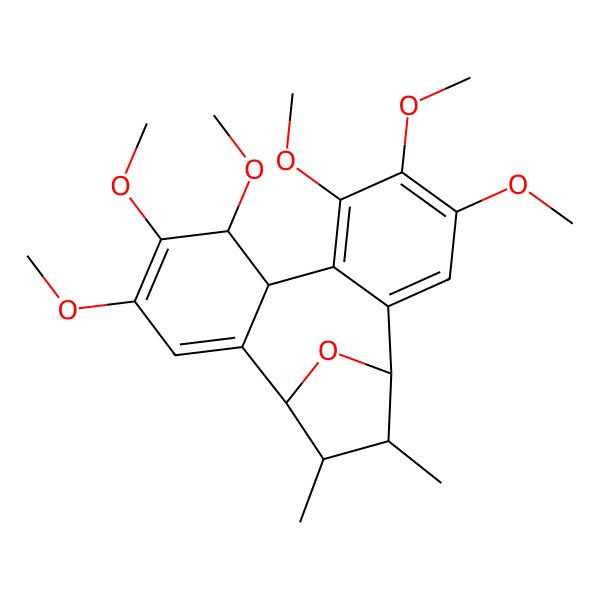2D Structure of 4,5,6,9,10,11-Hexamethoxy-15,16-dimethyl-17-oxatetracyclo[12.2.1.02,7.08,13]heptadeca-2,4,6,10,12-pentaene