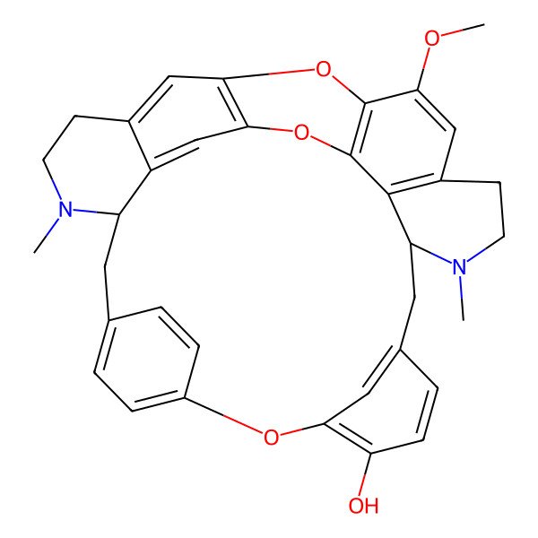 2D Structure of 27-Methoxy-7,22-dimethyl-14,29,31-trioxa-7,22-diazaoctacyclo[19.9.3.210,13.14,30.115,19.03,8.025,33.028,32]heptatriaconta-1(30),2,4(34),10(37),11,13(36),15,17,19(35),25,27,32-dodecaen-16-ol