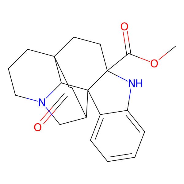 2D Structure of methyl (1R,4R,12S,13R,16R)-17-oxo-5,14-diazahexacyclo[12.4.3.01,13.04,12.06,11.012,16]henicosa-6,8,10-triene-4-carboxylate