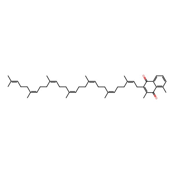 2D Structure of 2-(3,7,11,15,19,23,27-Heptamethyloctacosa-2,6,10,14,18,22,26-heptaenyl)-3,5-dimethylnaphthalene-1,4-dione