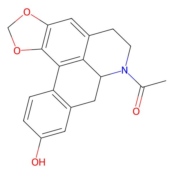 2D Structure of 1-(16-Hydroxy-3,5-dioxa-11-azapentacyclo[10.7.1.02,6.08,20.014,19]icosa-1(20),2(6),7,14(19),15,17-hexaen-11-yl)ethanone