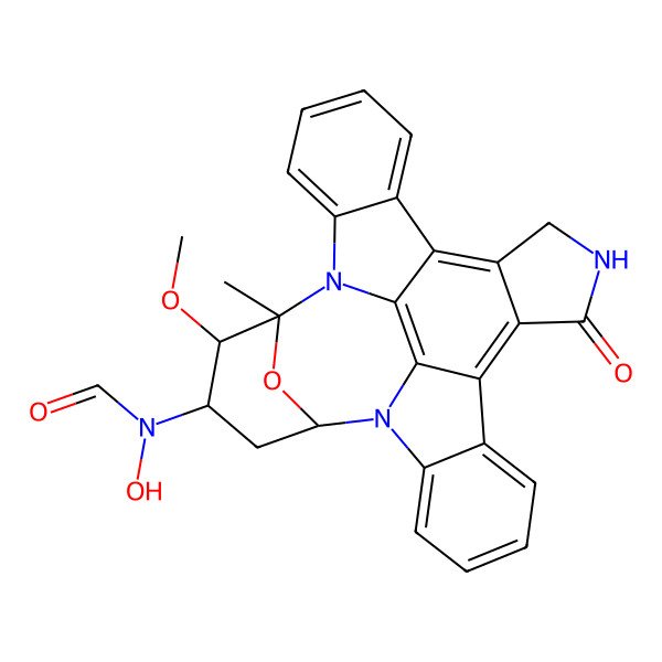 2D Structure of N-hydroxy-N-(3-methoxy-2-methyl-16-oxo-29-oxa-1,7,17-triazaoctacyclo[12.12.2.12,6.07,28.08,13.015,19.020,27.021,26]nonacosa-8,10,12,14,19,21,23,25,27-nonaen-4-yl)formamide