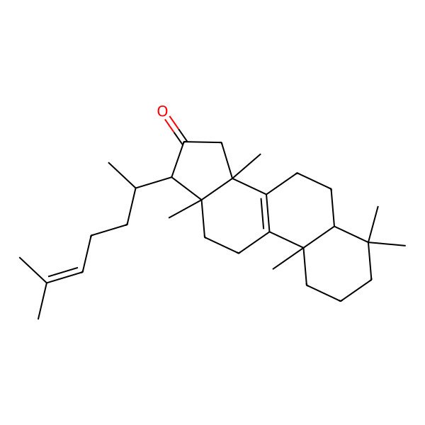 2D Structure of 4,4,10,13,14-Pentamethyl-17-(6-methylhept-5-en-2-yl)-1,2,3,5,6,7,11,12,15,17-decahydrocyclopenta[a]phenanthren-16-one