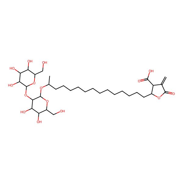 2D Structure of (18R)-18-O-B-d-glucopyranosyl-(1-2)-B-d-glucopyranosideof allo-murolic acid