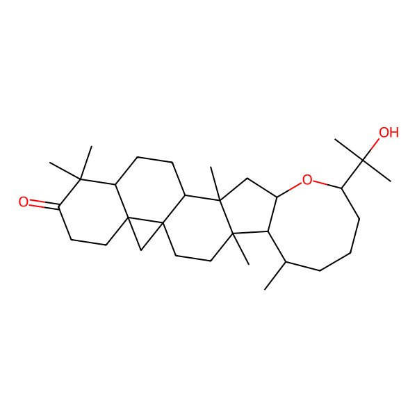 2D Structure of 10-(2-Hydroxypropan-2-yl)-4,6,14,19,19-pentamethyl-11-oxahexacyclo[13.9.0.01,23.04,14.05,12.018,23]tetracosan-20-one
