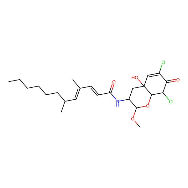 2D Structure of Dankastatin A