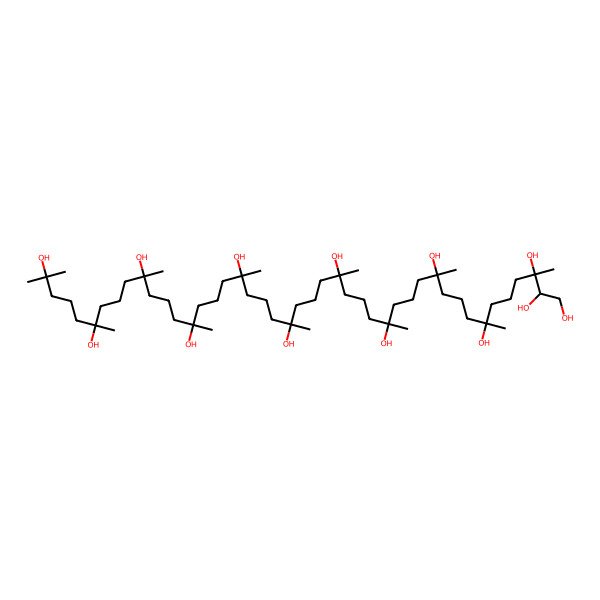 2D Structure of 3,7,11,15,19,23,27,31,35,39,43-Undecamethyltetratetracontane-1,2,3,7,11,15,19,23,27,31,35,39,43-tridecol