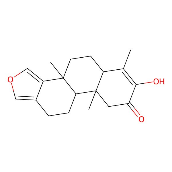 2D Structure of (3bR,5aR,9aR,9bR)-7-hydroxy-3b,6,9a-trimethyl-5,5a,9,9b,10,11-hexahydro-4H-naphtho[2,1-e][2]benzofuran-8-one