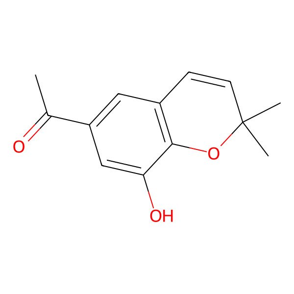 2D Structure of De-O-methylacetovanillochromene