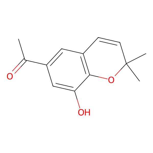 2D Structure of De-O-methylacetovanillochromene 2D Structure of De-O-methylacetovanillochromene