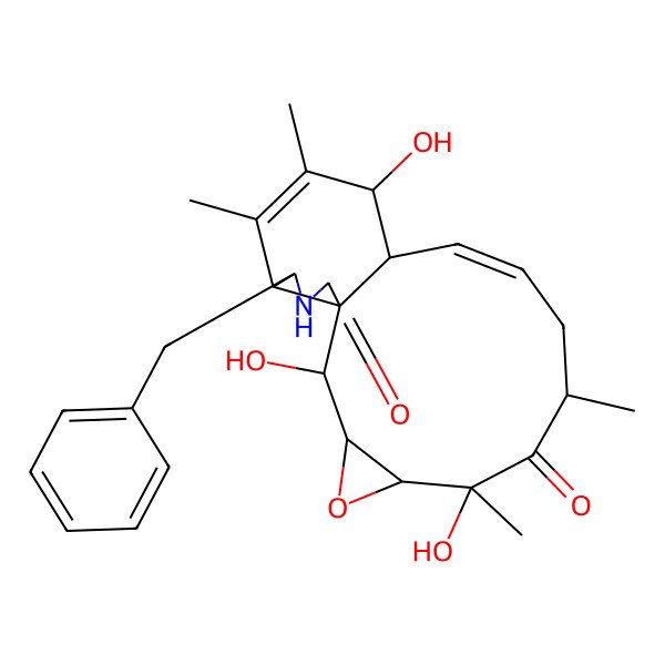 2D Structure of Deacetyl-19,20-epoxy-cytochalasin C